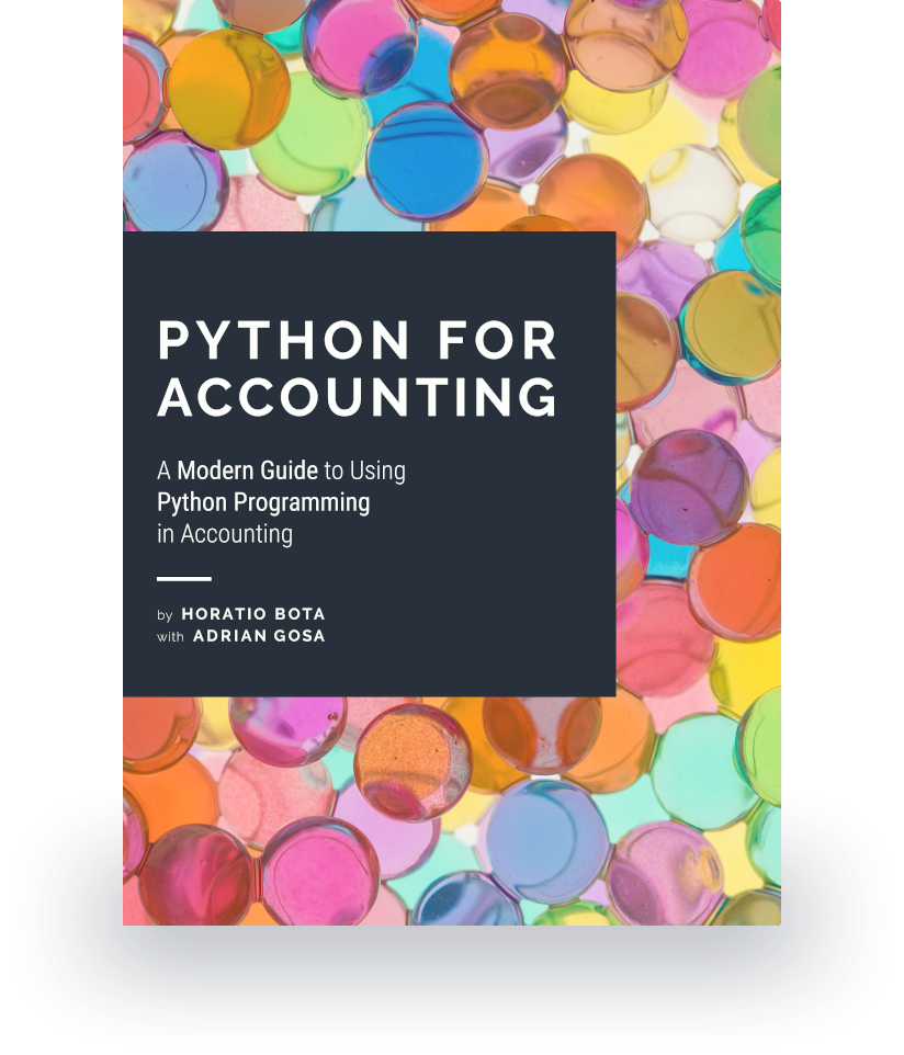 Python for Accounting front cover.